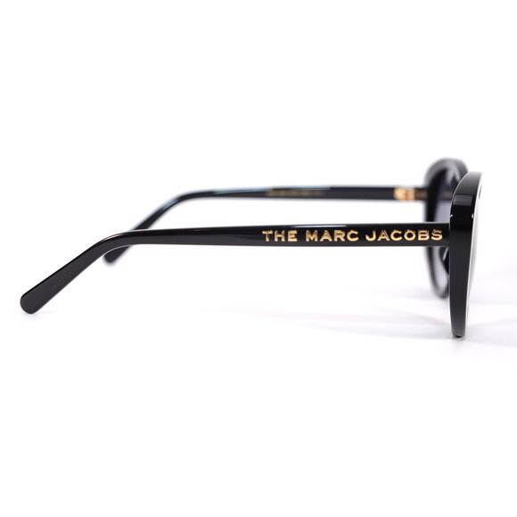 Marc Jacobs Oval Womens Sunglasses - Black / Grey - NWT - Picture 7 of 11